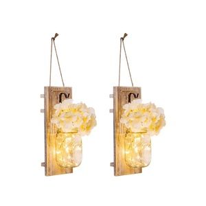 Rustic Mason Jar Wall Decor